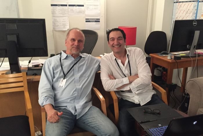 Habib and John Nelson during their time working on BLADERUNNER 2049.