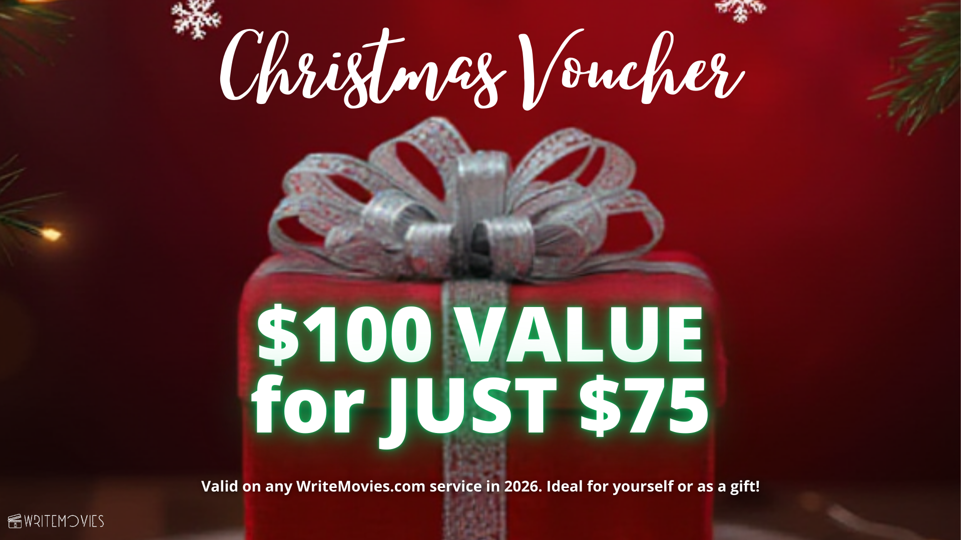 WriteMovies Christmas Voucher 2025