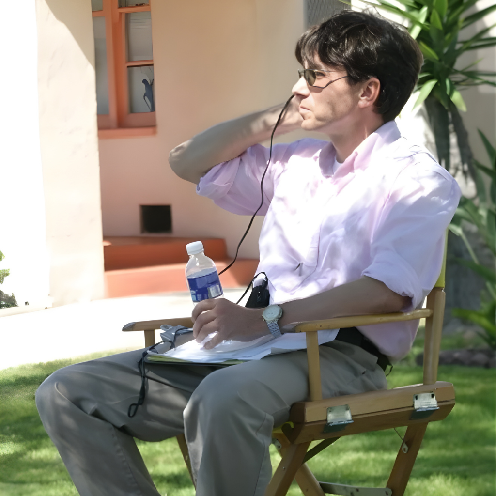 Alex Ross on the set of our feature film THE LIST, produced from a WriteMovies award-winning writer