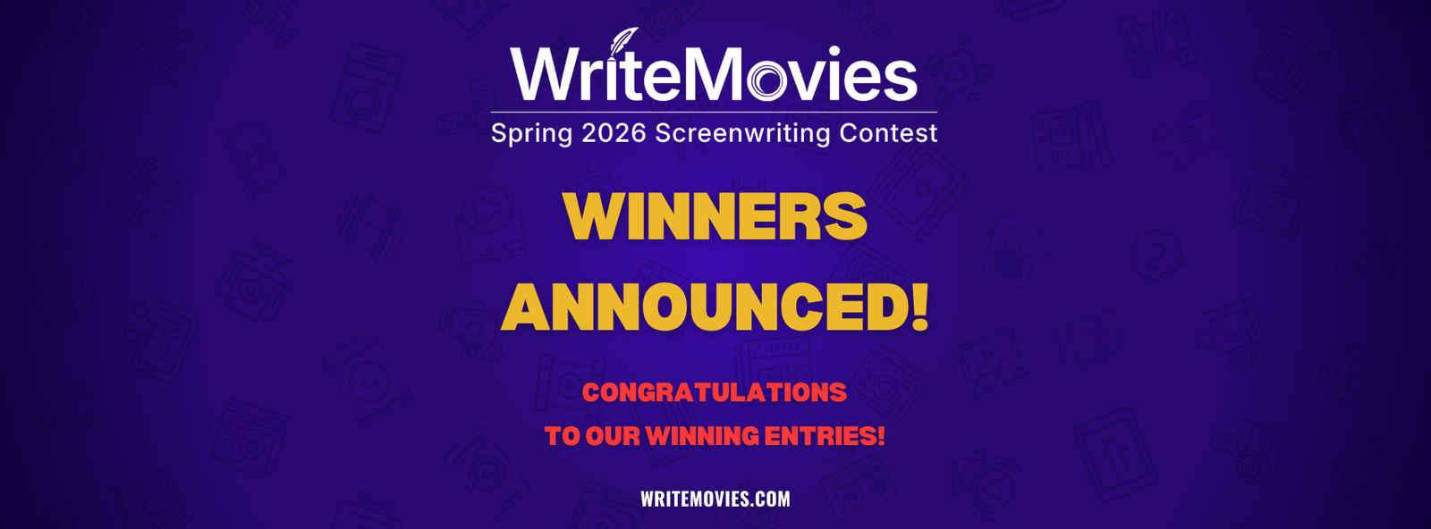 WriteMovies Spring 2026 Screenwriting Contest Winners
